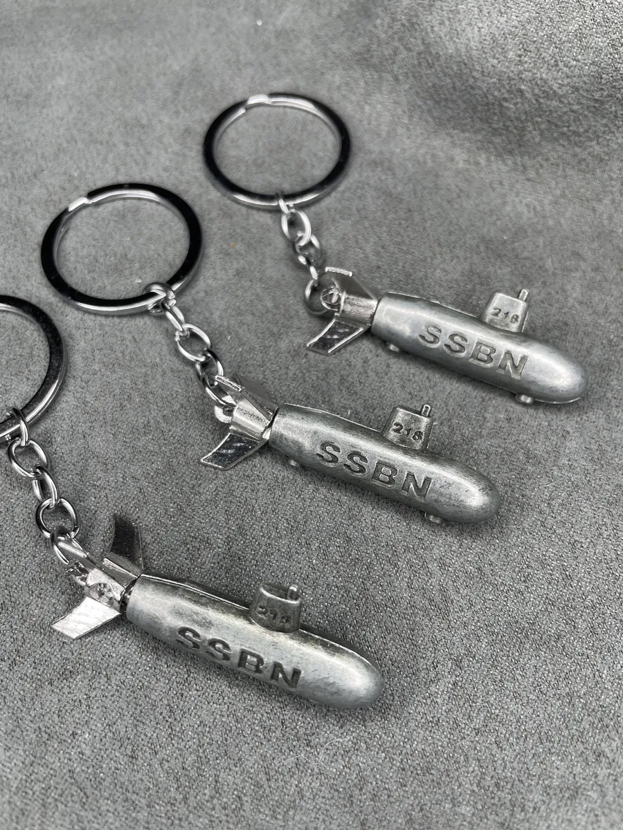 Металлический брелок Подводная лодка