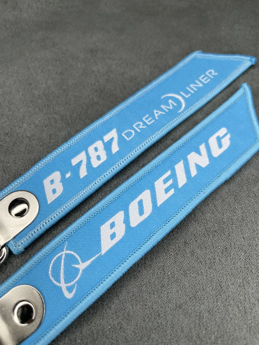 Тканевый брелок ремувка BOEING B 787 DreamLiner авиация