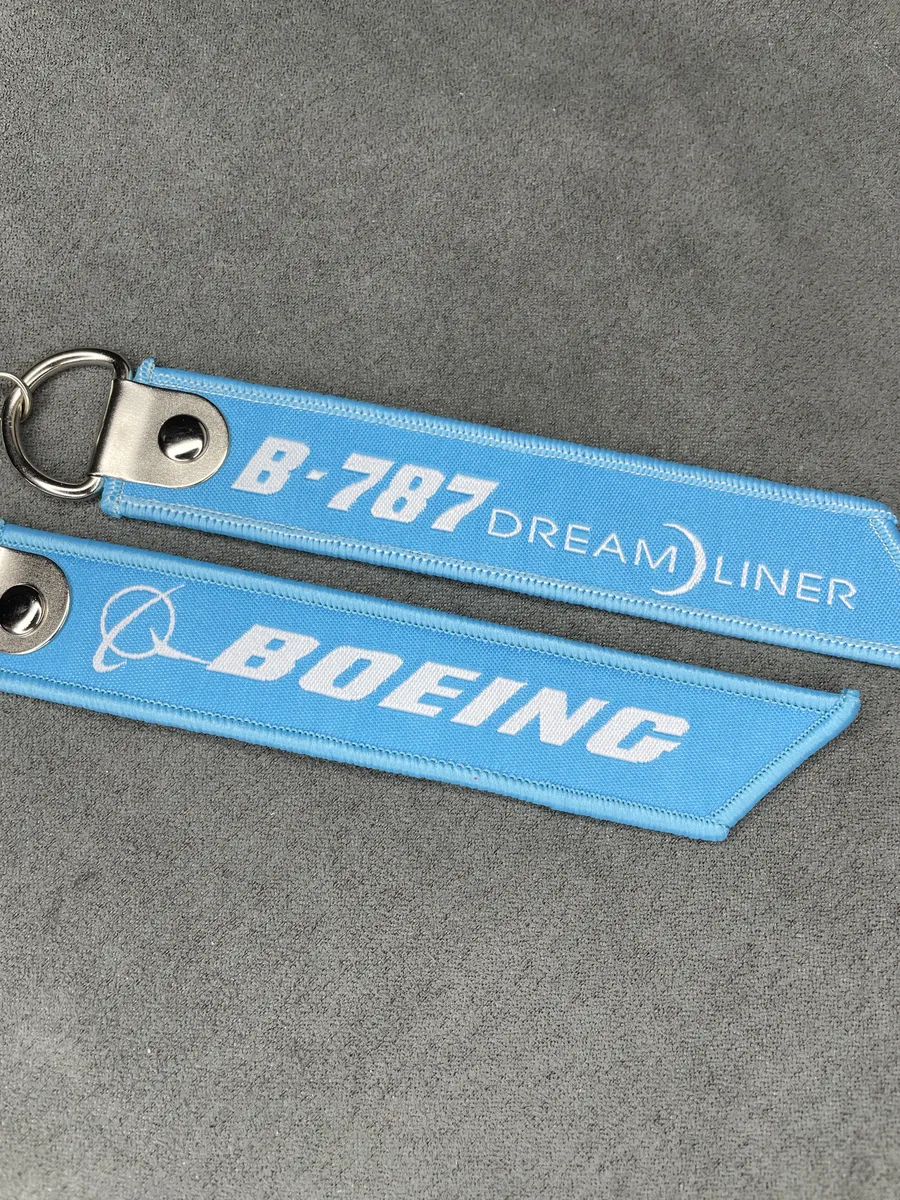 Тканевый брелок ремувка BOEING B 787 DreamLiner авиация